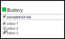 Výběr vrstev
