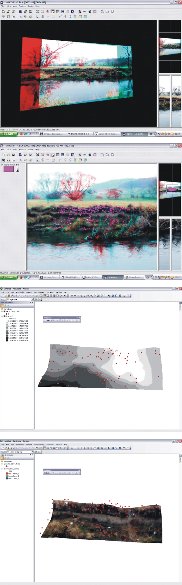 Postup zpracování snímků v LPS a ArcGIS Postup zpracování snímků v LPS a ArcGIS
