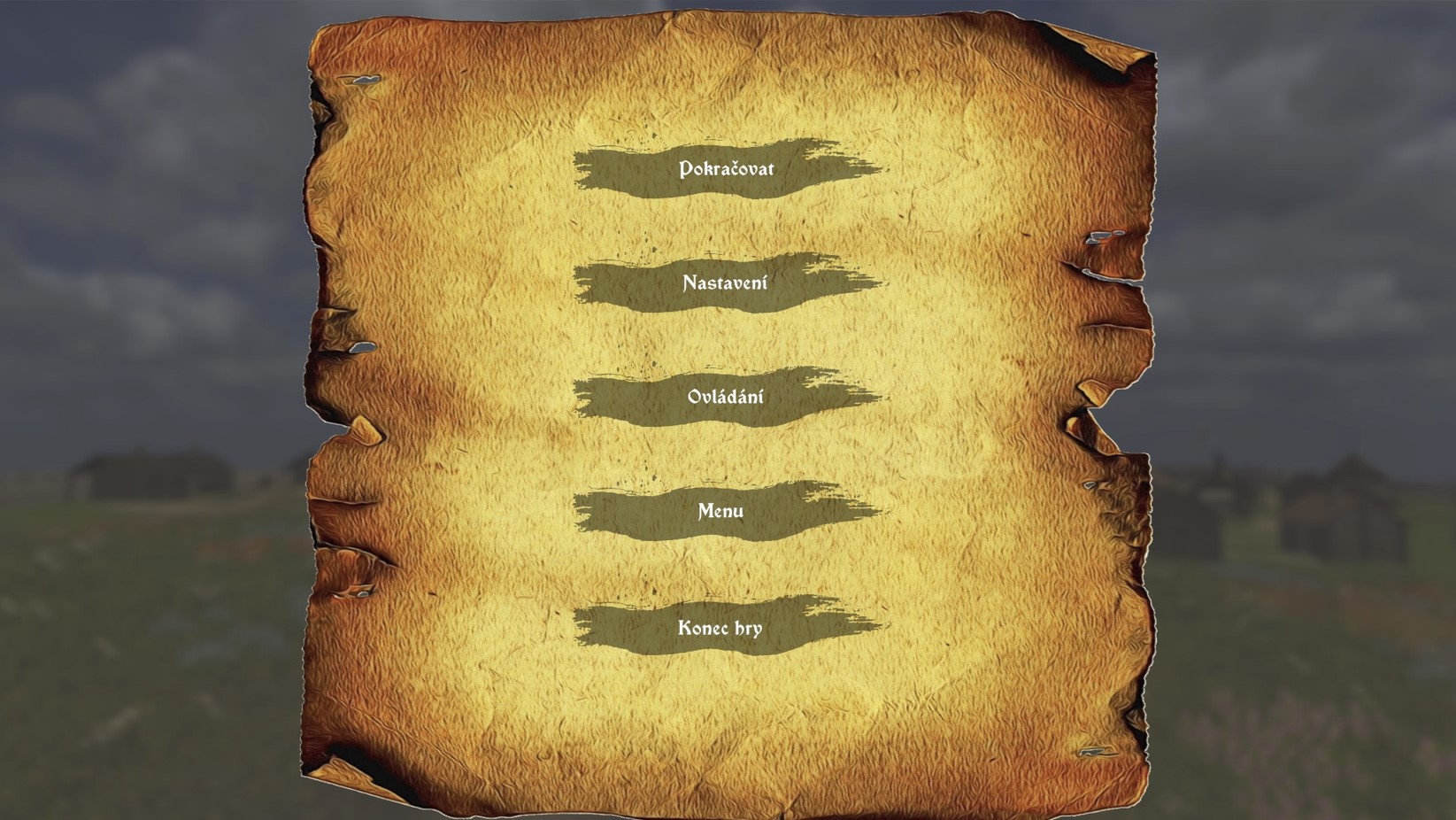 Menu ve hře