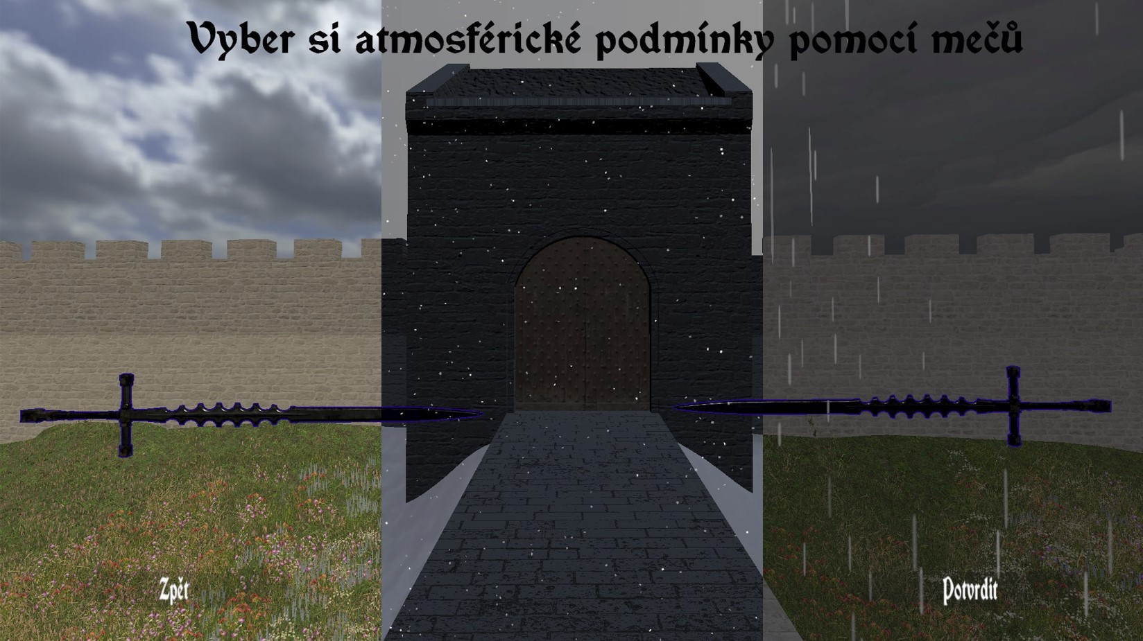 Výběr atmosférických podmínek