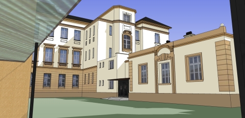 Detail podrobnějšího modelu
