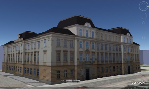 Vizualizace podrobnějšího modelu pomocí Google Earth