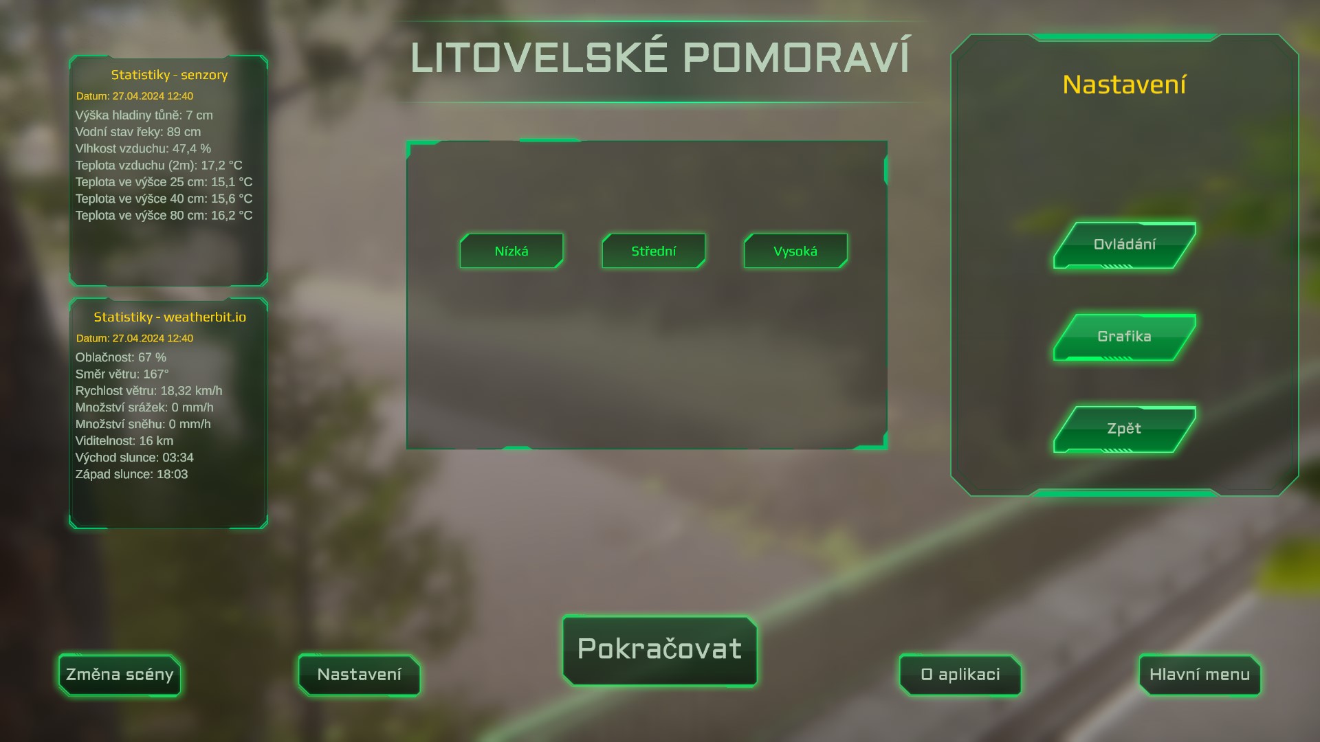 Grafické nastavení
